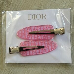 Dior (GWP) Pink Logo Hair Clips